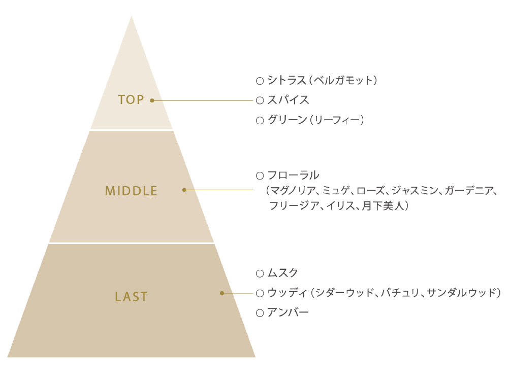 「AQ」ライン共通の香調